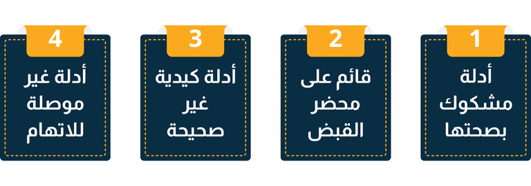 أحوال عدم كفاية الأدلة كسبب من أسباب البراءة في قضايا المخدرات