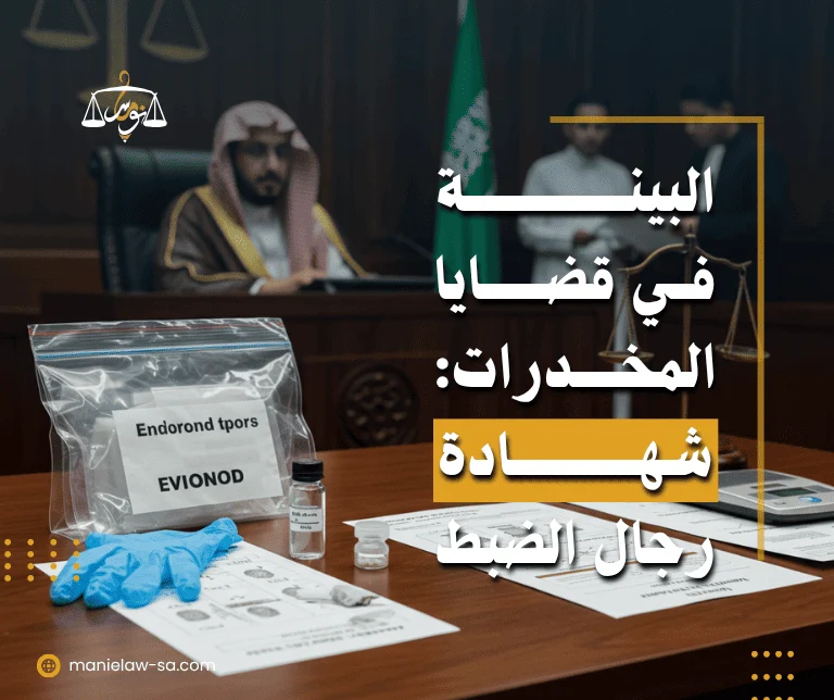 البينة في قضايا المخدرات