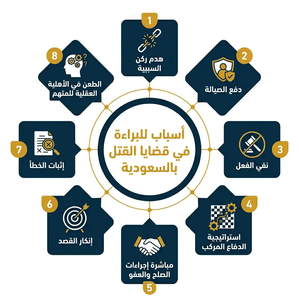 أسباب للبراءة في قضايا القتل بالسعودية